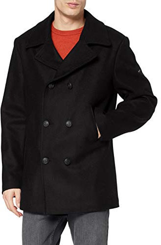 Armor Lux Mantel Cap Sizun Herren, Noir (010 Noir), X-Large (Herstellergröße: 52)