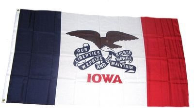 Fahne / Flagge USA Iowa NEU 90 x 150 cm Flaggen