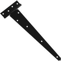 18 Medium Duty Scotch Tee Hinges 450mm Pair Black Japanned