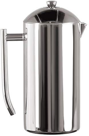 Frieling Double-Walled Stainless Steel French Press Coffee Maker - 36 oz Polished & Insulated Press Pot - Stainless Steel Coffee Maker