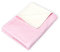 KraftKids Babydecke in weiße Punkte auf Rosa, Kuscheldecke 70 cm x 100 cm, Fleecedecke mit Liebe handgefertigt in der EU
