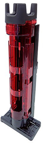 Meiho Rod Stand BM 250 red/Black 5x5,4 x 28 m - Rutenständer für Meiho Multifunktionsboxen, Rutenhalterung mit Standfuß