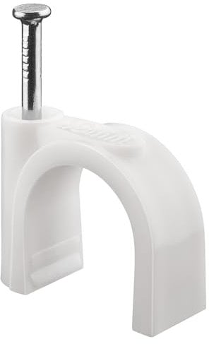 Goobay 17085 Morsetto per cavi/Supporto per cavi con diametro fino a max. 16,0 mm/Per fissare cavi e fili / 100 pezzi