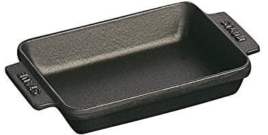 STAUB Cast Iron Mini Rectangular Baker, 5.75-inch, Black Matte