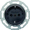 Hager Berk Steckdose SCHUKO 474521 Palazzo schwarz, 250 V, niunt