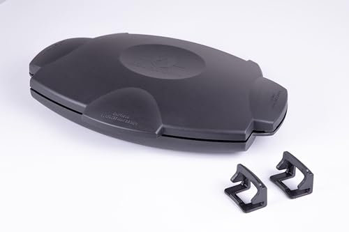 Pulsion Express Grill – Cocina parrilla de doble cara para microondas, accesorio para parrilla de carne, pescado y croque-monsieur, revestimiento antiadherente, fácil de limpiar, apto para