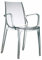 Scab Design Designer Stuhl mit Armlehnen Vanity transparent