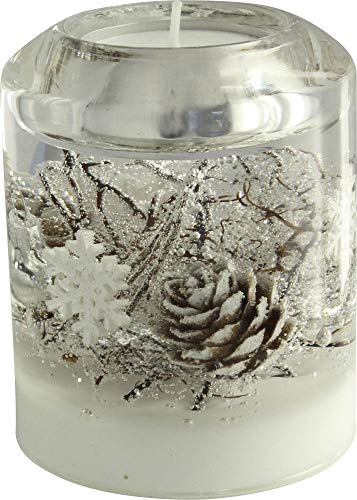 Dreamlight Teelichthalter braun Größe 7x7x12 cm