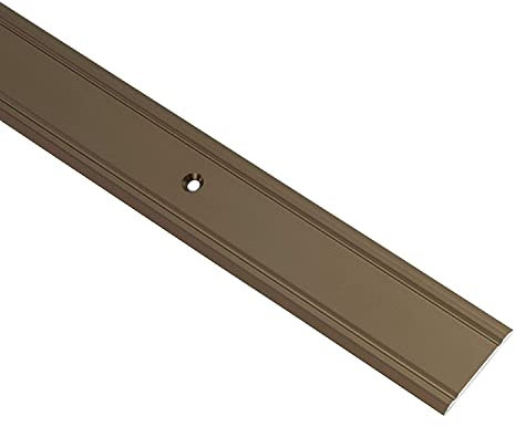 Gedotec Übergangsprofil Aluminium Übergangsschiene gelocht Bodenprofil zum Schrauben - SUPER-FLACH | Breite 30 mm | Alu Bronze eloxiert | 90 cm | 1 Stück - Ausgleichsprofil für Vinyl - Laminat UVM.