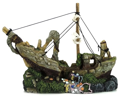 CLASSIC Shipwreck Aquarium Ornament Decoration 240mm