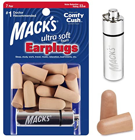 Macks Ultra - Tappi per Orecchie, Beige (Beige), 7 Paia