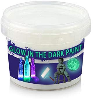 Glow in the Dark Almost Transparent Paint (Green), water based glow phosphorescent paint 100 ml