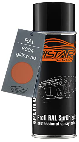 TRISTARcolor RAL 8004 Kupferbraun glänzend Lack Spraydose | Sprühdose 400 ml, schnelltrocknend