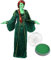 I LOVE FANCY DRESS FIONA PRINZESSIN KOSTÜM VERKLEIDUNG - RENAISSANCE TUDOR KÖNIGIN - GRÜNES KLEID MIT GOLDENEN STICKERIEN + ROTE ZOPF PERÜCKE + GRÜNES MAKE UP (X-GROẞ)