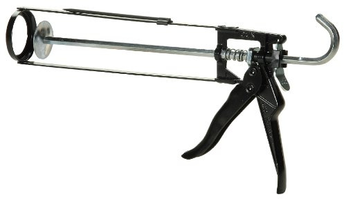 COX 41001 Wexford 10.3-Ounce Cartridge Manual Skeleton Steel Caulk Gun, Black