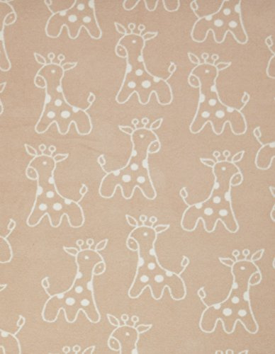 Alvi 931741176 Baumwolldecke Giraffe, beige