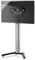 VCM TV-Standfuß LED Ständer Fernseh Standfuss Alu Glas Stahl Universal Universell Schwenkbar Drehbar VESA Stadino Maxi