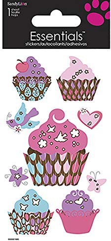 Sandylion Cupcakes Sammelalbum Essential Aufkleber, Groß
