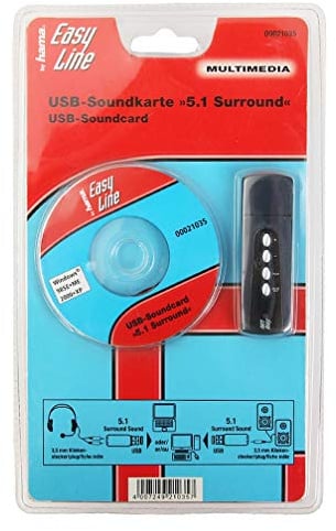 5.1 Sound Card Audio Converter USB 2.0 Soundkarte,Karte
