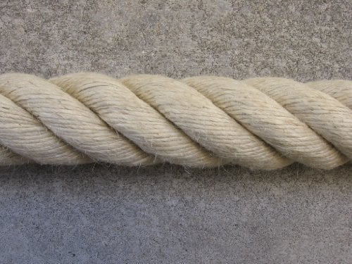 Gepotex HTF Corde pour rampe en jute (fibre naturelle) 40 mm Couleur naturelle