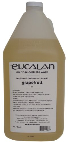 Eucalan - pflegendes Feinwaschmittel für Hand- und Maschinenwäsche Duft Grapefruit, Packungsgröße 4000ml