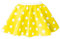 Kinder-Rock, gepunktet, Rock-n-Roll-Stil der 50er-/60er-Jahre, mit Krawatte, 30,5 cm Länge Gr. Einheitsgröße, Yellow and white spot