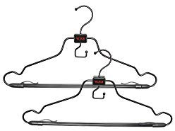Tumi Kleiderbügel 2er Set, Schwarz, Einheitsgröße, Gepäckzubehör Reisebügel - Set mit 2 haltbaren wendbaren Haken für Kleidersack