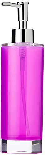 Excélsa EX46907 Seifenspender 300 ml, Polystyrol, lila, 6.5 x 6.5 x 22 cm
