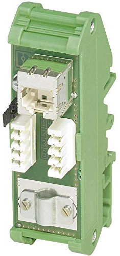 Phoenix Contact FL-PP-RJ45-LSA Serie Patchfeld Cat.5e 1 Anschl. RJ45, 90mm, Grün, Packung a 10 Stück