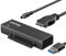 Unitek Câble de convertisseur d'adaptateur de Disque Dur USB 3.0 vers SATA III pour Disque Dur de 2,5 Pouces HDD/SSD et Lecteur Optique SATA avec Adaptateur Secteur 12V / 2A, Prise en Charge UASP