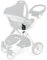 iSafe Pram System Adaptor for Maxi COSI Cabrio & Pebble Car Seat
