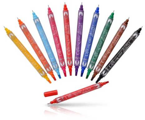 MANUSCRIPT Callicreative Duotip Markers, 10 Assorted Colors