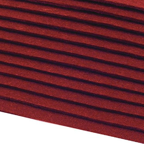 Schnoschi 12 Filzplatten Bastelfilz Filz Bordeaux 2-3 mm dick DIN A4 20x30 cm