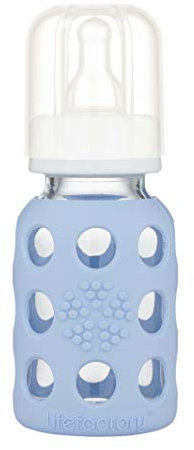 Lifefactory Glass - biberon 120ml, différentes couleurs,