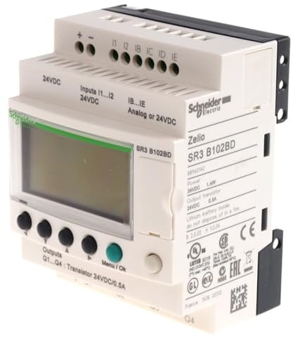 Schneider Electric Zelio Logic Logikmodul, 6 Eing. Transistor Ausg.Typ Analog, Diskret Eing.Typ 24 V dc