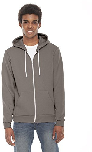 American Apparel Unisex Flex Fleece-Kapuzenpulli F497 - Pewter - 2XL