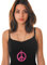 PARTYPRO Collier pendentif peace rose fluo adulte - Rose - Taille unique