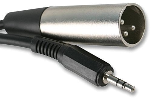CableStop 2 METRE 3.5mm Stereo Aux Jack to 3 Pin XLR Male Plug (2m)