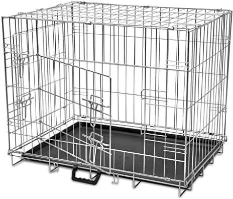 vidaXL Hundekäfig Metall Faltbar L Transportbox Transportkäfig Hundebox Hunde