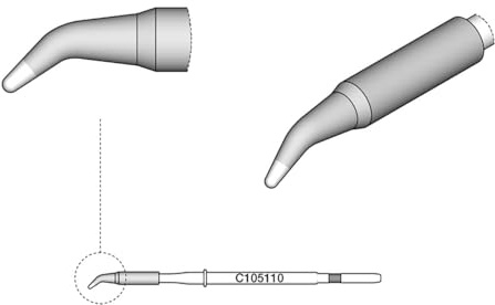 JBC C105110 Löt-/Entlötspitze für Nano