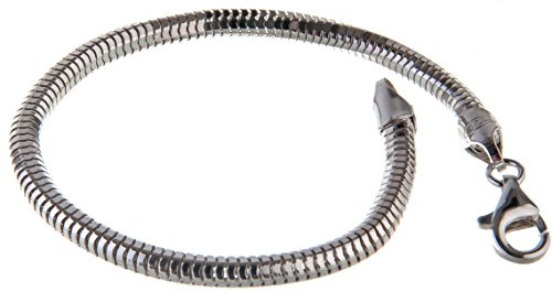 Achtkant Schlangenkette Armband 4mm - 925 Silber - Länge 16-25cm