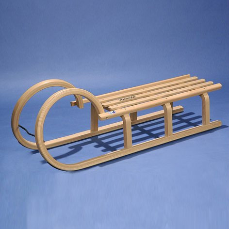 Rodelschlitten Hörner-Rodel, 100 cm, mit Holzbelattung