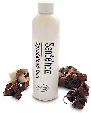 Frankonia BATH & SPA Sprudelbad Duft Sandelholz – 230 ml Badezusatz für Whirlwannen & Sprudelbäder – Intensiver Whirlpool Duft – Badeduft – Duftzusatz – Duftkonzentrat