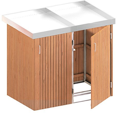 BINTO Mülltonnenbox Premium Hartholz System 2P - 5113