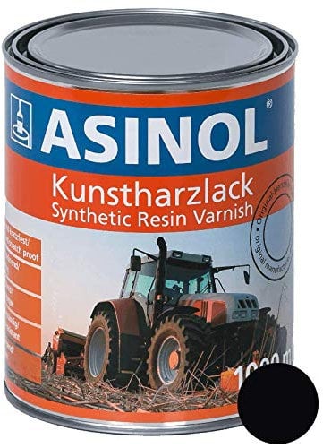 ASINOL RAL 9005 tiefschwarz hochglänzend 1 Liter, 1.000ml Kunstharzlack