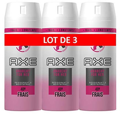 Axe Deospray Anarchy for Her ohne Aluminium, 3er Pack (3 x 150 ml)