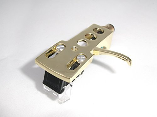 Placcato in oro testina fonografica supporto con MM cartuccia per Technics SL120,SL110,SL1300,SL1301,SL1310,SL1350,SL1400,SL1401,SL1410,SL1500,SL1510,SL1650,SL1900,SL1950,SL2000,SL3310 Giradischi
