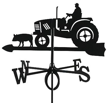 Wetterfahne Traktor groß 66 x 75 cm