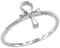Kleine Schätze Damen Ring 925 Sterling Silber Ägyptisch Ankh Kreuz