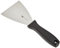 Paderno 18520-10 Spatola Triangolare Professionale/Raschietto Tagliapasta con Manico, Acciaio Inossidabile, Argento